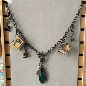 Alice in Wonderland Charm Necklace Vintage-Inspired Storybook Jewelry